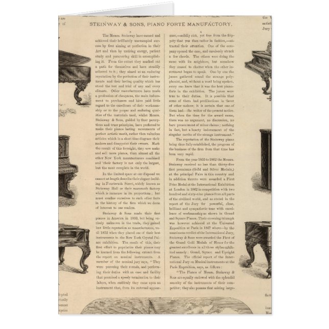 Steinway en Sons, pianoproducenten (Voorkant)