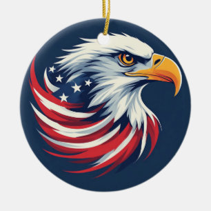 Stekelarend cadeau voor hem – USA patriottische ku Keramisch Ornament