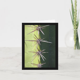 Stekelige Cactus Close-up Verticale Sticker Kaart