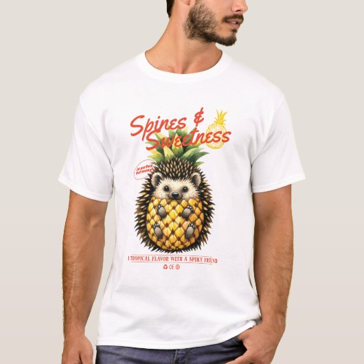 STEKELS & ZOETE EGEL ANANAS T-SHIRT (Voorkant)