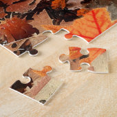  stekelvarken in herfstbladeren 16x20 legpuzzel (Zijkant)