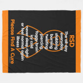 Steken Burning Twisting...RSD Fleece Deken (Voorkant (Horizontaal))