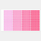 Steken  Roze Meisjes Waterdicht Naam Label (Vel)