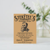 Steketee's Neuralgia drups Grand Rapids, MI Briefkaart (Staand voorkant)