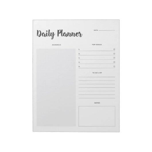 Stel 1 Notitieblok voor dagelijkse planner in (Gedraaid)