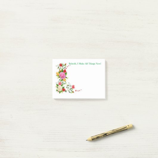 Stel dat ik alles nieuw maak. post-it® notes (Op bureau)