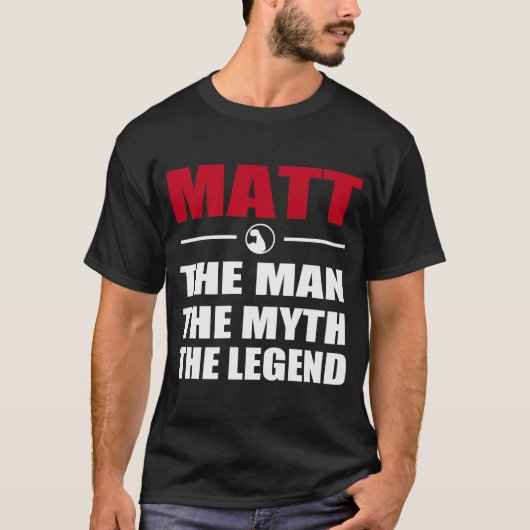 STEL HET MAN DE MYTH DE LEGEND T-SHIRT (Voorkant)
