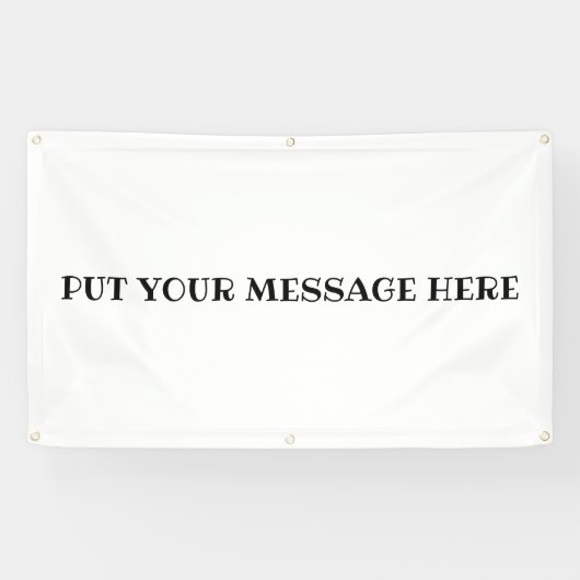 STEL JE BERICHT HIER... BUITENDBANNER SPANDOEK (Horizontaal)