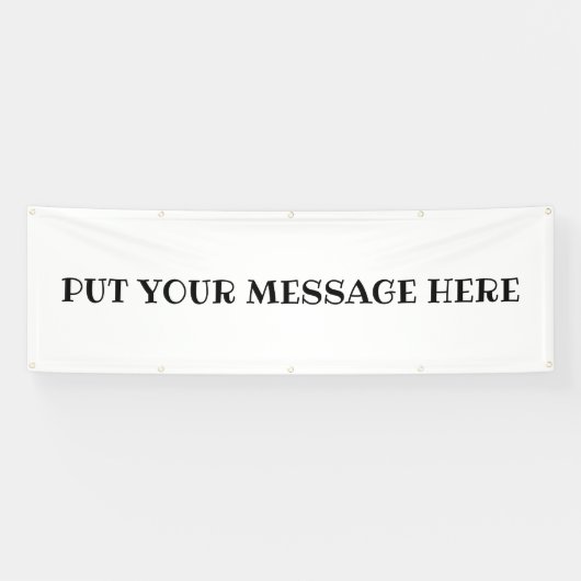 STEL JE BERICHT HIER... BUITENDBANNER SPANDOEK (Horizontaal)