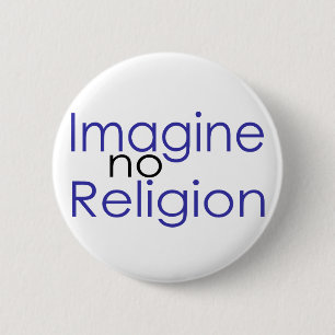 Stel je geen religie voor ronde button 5,7 cm