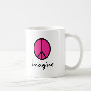 Stel je PINK PEACE-symbool voor Koffiemok
