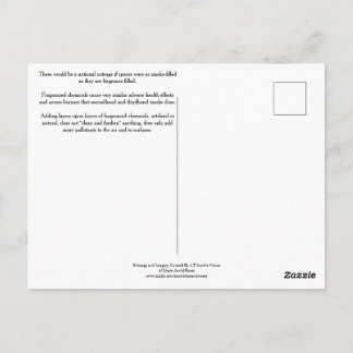 Stel je voor dat geparfumeerde producten brandende briefkaart