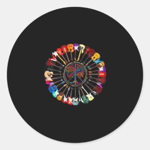Stel je voor dat geweldige mensen leven in vrede e ronde sticker