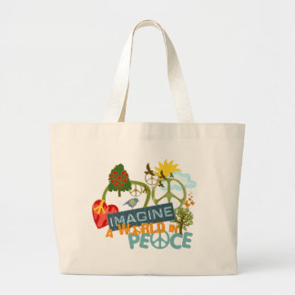 Stel je voor dat je Abstracte kunst hebt Grote Tote Bag