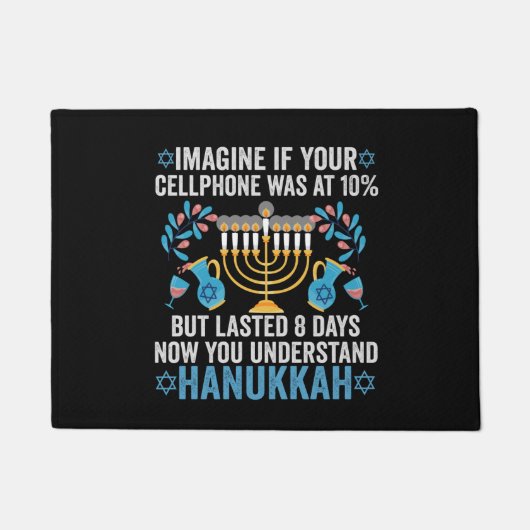 Stel je voor dat je mobiele telefoon 10% was, maar deurmat (Voorkant)