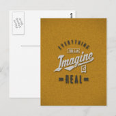 Stel je voor: Echte Inspirerend offertes Briefkaart (Voorkant / Achterkant)