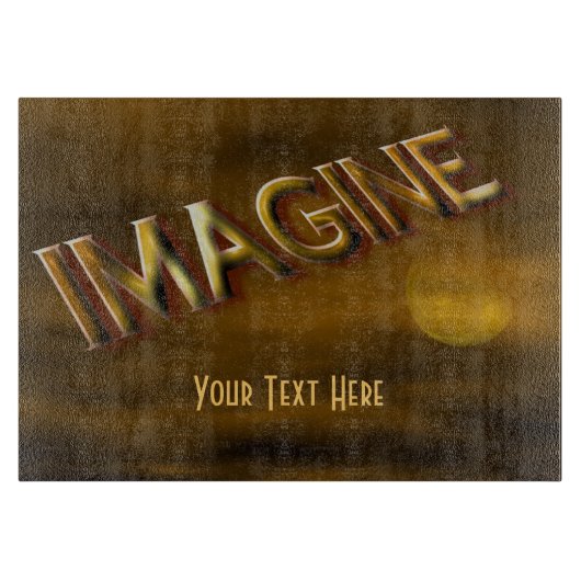 Stel je voor: Fantasy Moon Sky Inspirerend Snijplank (Voorkant)