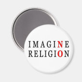 Stel je voor: geen religie magneet (Voorkant / Achterkant)