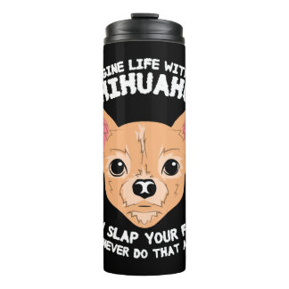 Stel je voor: leven zonder Chihuahua Dog Thermosbeker