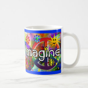 "Stel je voor" Psychadelic 70's Gifts Koffiemok