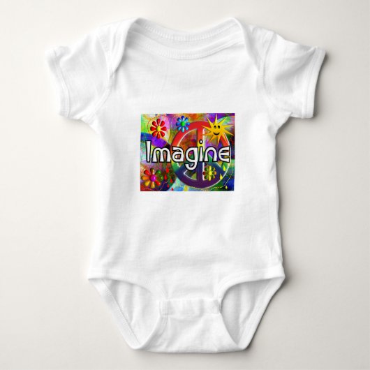 "Stel je voor" Psychadelic 70's Gifts Romper (Voorkant)