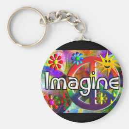 "Stel je voor" Psychadelic 70's Gifts Sleutelhanger