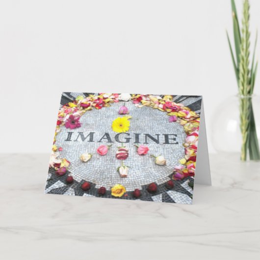 Stel je voor vrede kaart (Voorkant)