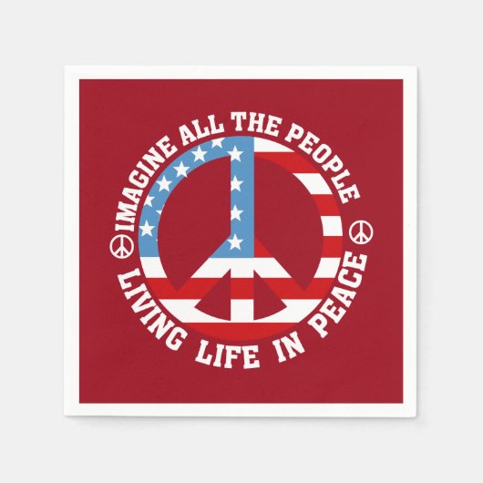 Stel je vrede voor servet (Voorkant)