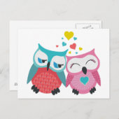 stel met hart briefkaart (Voorkant / Achterkant)