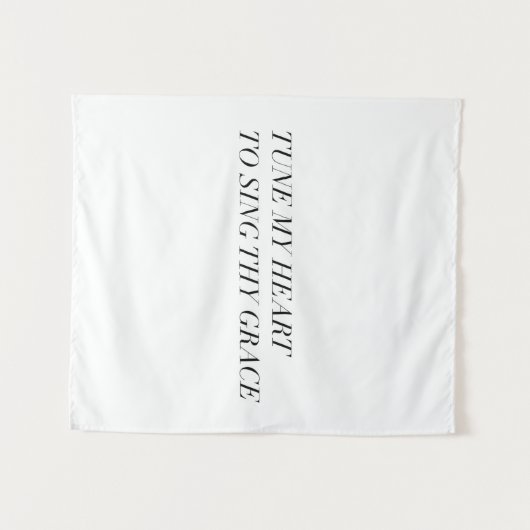 stel mijn hart vast om mijn genade te zingen wandkleed (Voorkant (horizontaal))