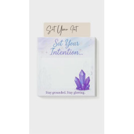 Stel uw intentie vast met een kristal thema pastel post-it® notes