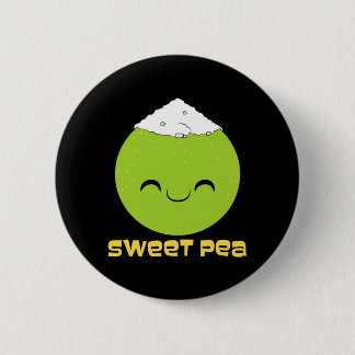 Stel Zoete Erwt Schattige Relatie Prestatie Ronde Button 5,7 Cm