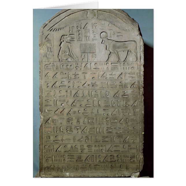 Stela commémorant l'enterrement de l'Apis (Devant)