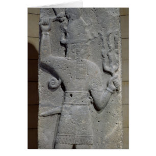 Stela de Teshub, un dieu syrien de tempête