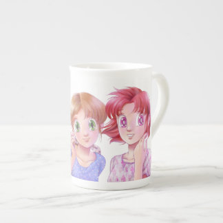 Stela en Sabrina uit mijn originele manga Porselein Kop