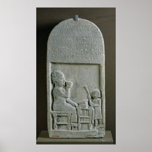 Stela of Si'gabbor, priester van de maangod Poster