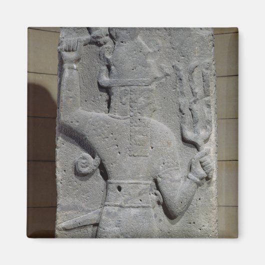 Stela of Teshub, god van het Syrische storm Magneet (Voorkant)