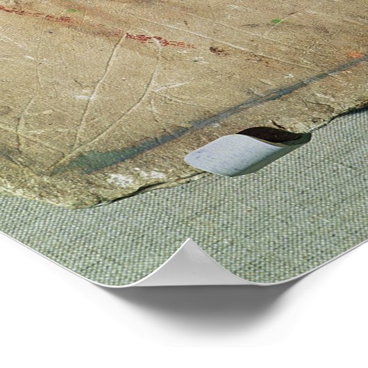 Stele die Ay en zijn vrouw Teye afschildert Poster (Hoek)