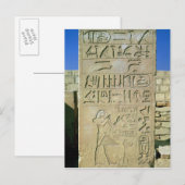 Stele van het Oude Koninkrijk van Unas Briefkaart (Voorkant / Achterkant)
