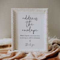 STELLA Adres de Envelop Baby shower Sign