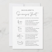 STELLA Bachelorette Scavenger Hunt Game Kaart (Voorkant)