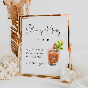 STELLA Bloody Mary Bar Teken Poster
