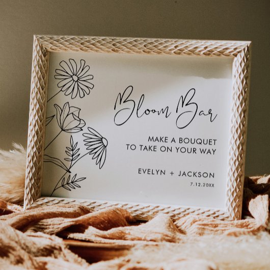 STELLA Bloom Bar, Bloemenbar, DIY Boeketteken Poster