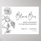 STELLA Bloom Bar, Flower Bar, Poster do-it-yoursel (Devant)