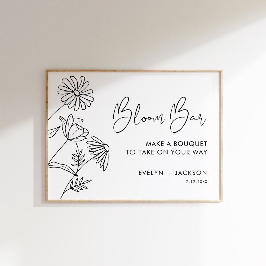 STELLA Bloom Bar, Flower Bar, Poster do-it-yoursel