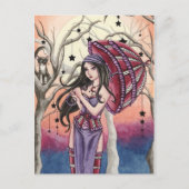 Stella - Briefkaart met heks (Voorkant)