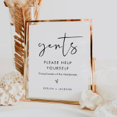 STELLA Bruiloft Mannen Badkamer Mand Goodies Sign Poster