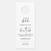 STELLA bruiloft niet storen welkomstbrief (Voorkant)