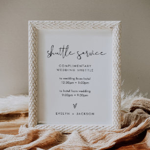STELLA bruiloft shuttle service teken Poster
