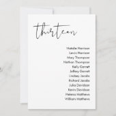 STELLA Bruiloft Zitplaatsen Kaart - TABEL 13 (Voorkant)